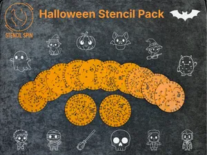 Doodle Disc Halloween Pack (12 Stencils!)