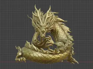 和平精英地铁逃生-龙腾瑞兆金雕（金龙雕像）（水溶性支撑耗材）