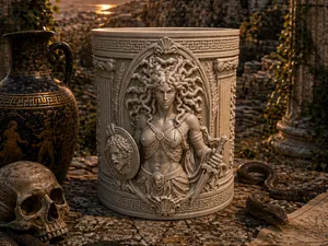 Dekobecher  der Medusa
