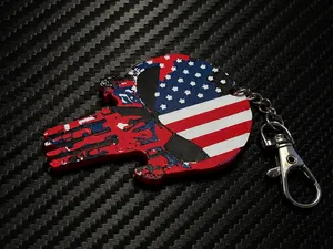 Patriotic Punisher Key Chain