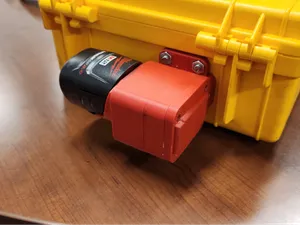M12 adapter w/ mounting flange thru wires template