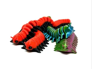 Cute flexible millipede - short & long versions!