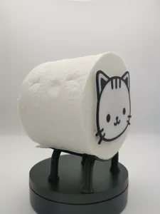 Toilet paper Holder Cat NO GLUE - Multicolor Deco
