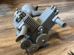 3d printed vtwin vacuum engine