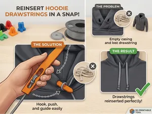 QuickLace: The Ultimate Hoodie Drawstring Threader