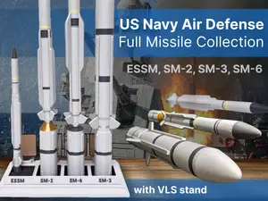 Full US Navy SM Missile Collection with Launcher