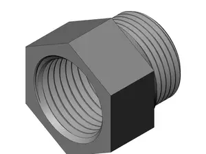 Adapter, 1/2 NPT Female, M22 x 1.5 mm Thread Male