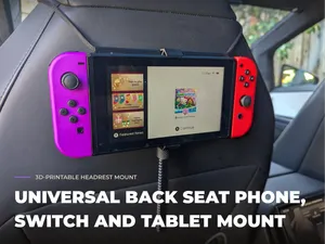 Universal Back Seat Phone, Switch and Tablet Mount