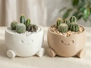 Smiling Planter ♡ - Cute Decor