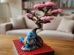 Schiggys Zen-Garten: detailliertes Bonsai-Diorama