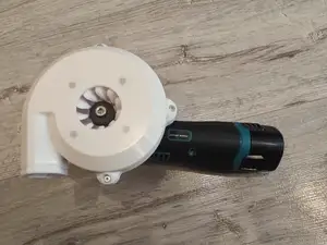 Air pump from small angle grinder