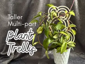 Art deco circles taller plant trellis 39cm tall