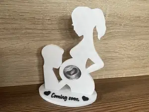 Ultrasound picture frame woman and man 2x Models
