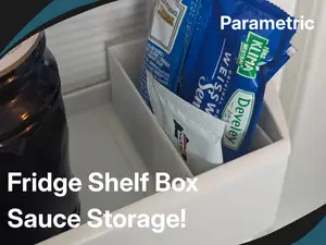 Fridge Shelf Box for Monodose Sauce Packets