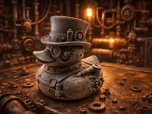 Sir Quacksalot – Steampunk Ente - Badeente