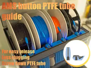 AMS button adapter for PTFE tube and guide