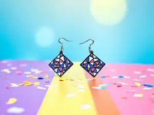 Square earrings