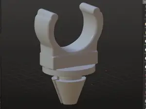 Hood rod/prop clip