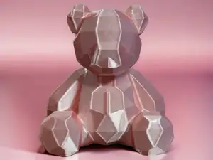 Geometric Teddy Sculpture