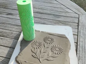 Texture Roller - Three Daisies