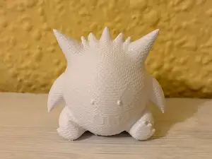 Knitted Gengar Figure / 3D Printed Gengar