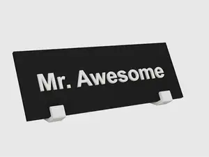 Name Plate Stand