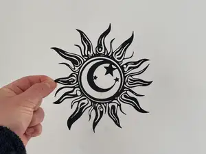 Wall Art - Sun, Moon and Stars