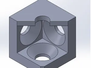 40*40 sigma profile 3 way connector