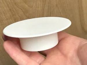 3.5" Simple plug for wall holes w\ chamfered edges