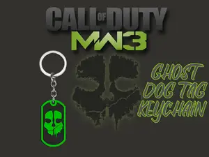 CoD: Ghost Dog tag Keychain