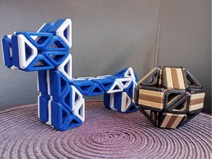 Print in Place Rubik’s Snake – Skeleton Style