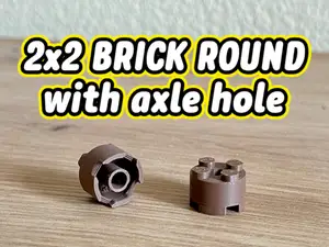 2x2 Brick Round with Axle Hole