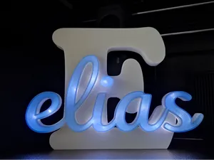 Elias – Beleuchteter 3D-Schriftzug (ohne Löten!)
