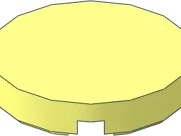 Brick Round 2 x 2 w Bottom Stud Holder Part 14769