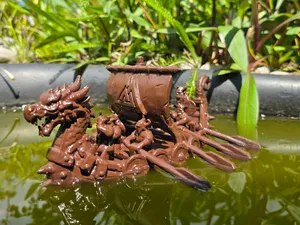 Drachenboot mit Mannschaft