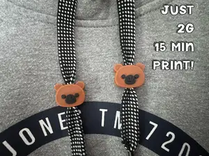 Bear Drawstring Beads