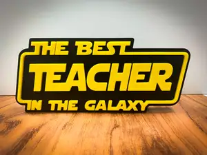 Best Teacher in the Galaxy Nameplate