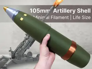 Life-size 105mm Artillery Shell | Minimal Filament