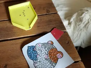 Diamond picture drawing bowl