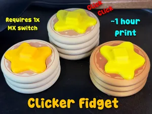 Pancake and Butter Clicker Fidget Toy (~1 hour)