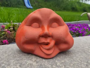 Funny Stone Face – Deko Stein Figur
