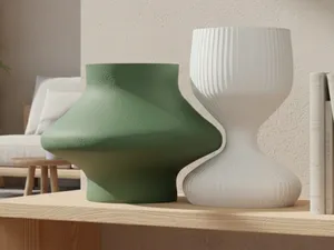 Intersecting Design Vases | Modern Duo