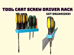 Tool Cart Screw Driver Rack