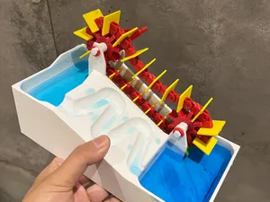 龙骨水车工程模型