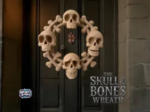 THE HALLOWEEN SKULL WREATH