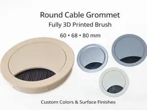 Runde Kabeldurchführung mit 3D-gedruckter Bürste