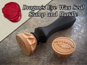 Dragon's Eye Wax Seal Stamp - Head and Handle