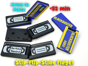 Retro VHS Tape Slider + Flip Fidget (<52 mins)