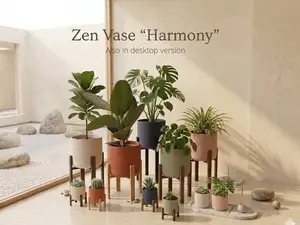 Zen Vase " Harmony " Planter - 2 Measures