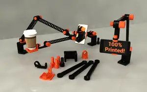 Flexible & sturdy phone arm (100% Printed)